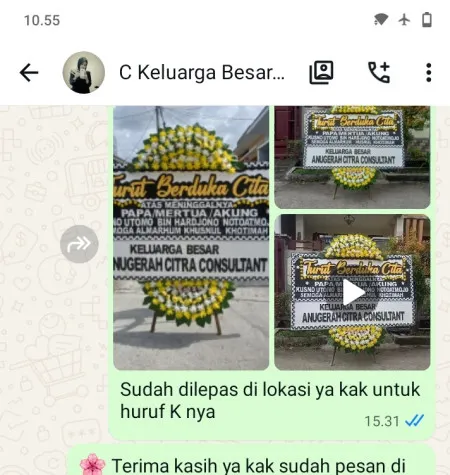 Pengiriman Papan Bunga Duka Bekasi Cyber Park